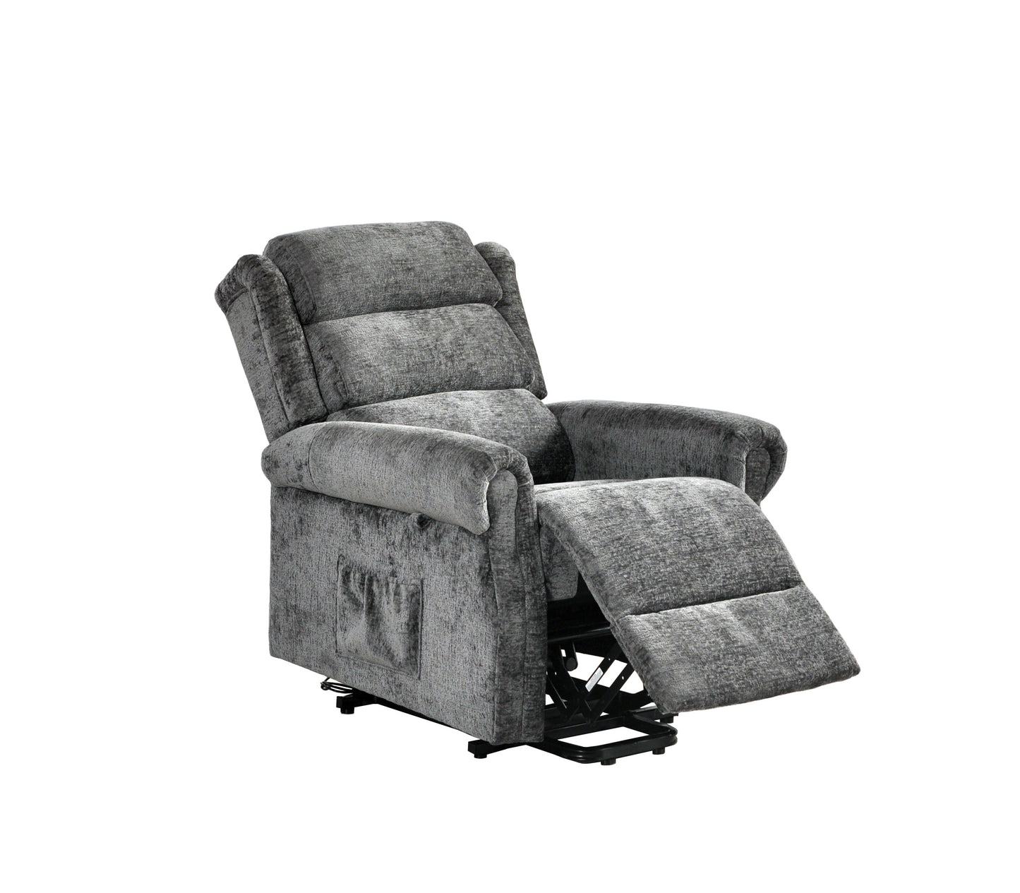 Kingsbury Light Grey Fabric Rise & Recline Mobility Chair