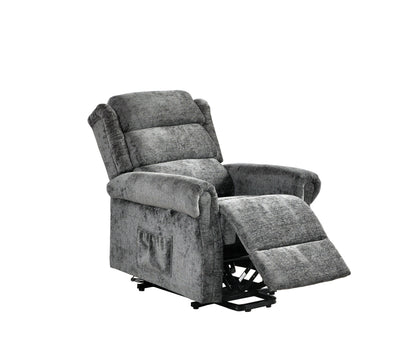 Kingsbury Light Grey Fabric Rise & Recline Mobility Chair