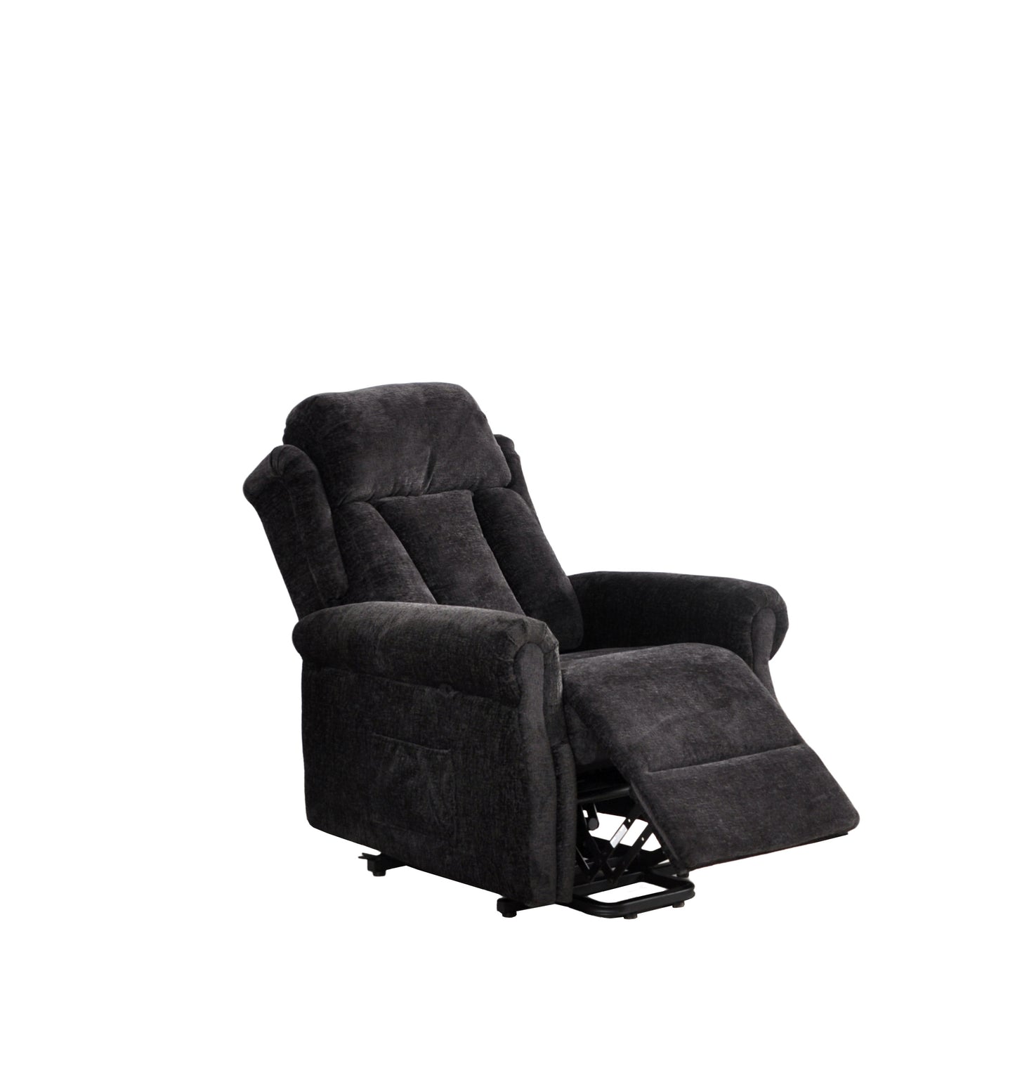 Hunson Black Fabric Rise & Recline Mobility Chair