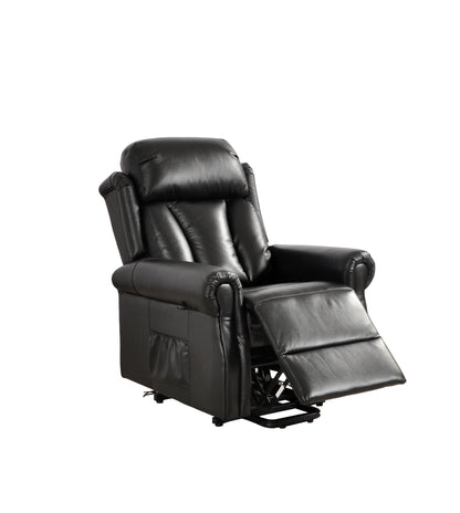Hunson Genuine Leather Black Rise & Recline Mobility Chair