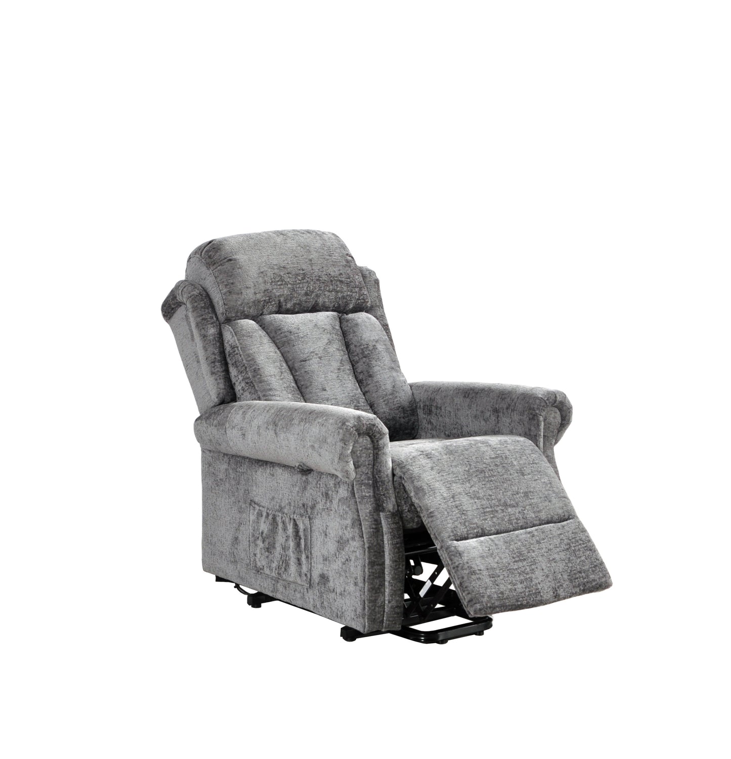 Hunson Grey Fabric Rise & Recline Mobility Chair