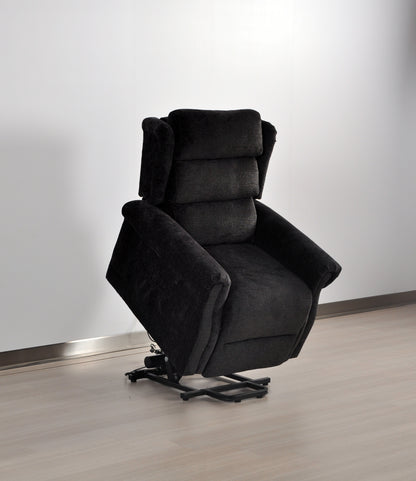 Kingsbury Black Fabric Rise & Recline Mobility Chair