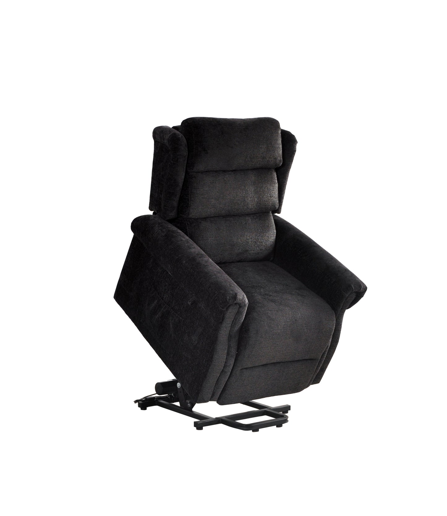 Kingsbury Black Fabric Rise & Recline Mobility Chair