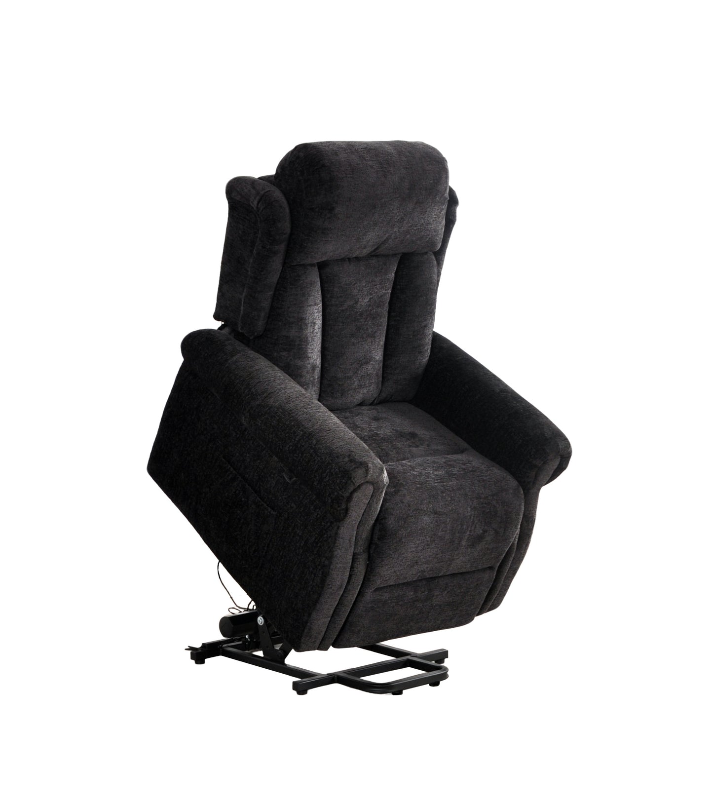 Hunson Black Fabric Rise & Recline Mobility Chair