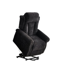 Hunson Black Fabric Rise & Recline Mobility Chair - Furniture Instore