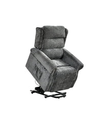 Kingsbury Light Grey Fabric Rise & Recline Mobility Chair - Furniture Instore