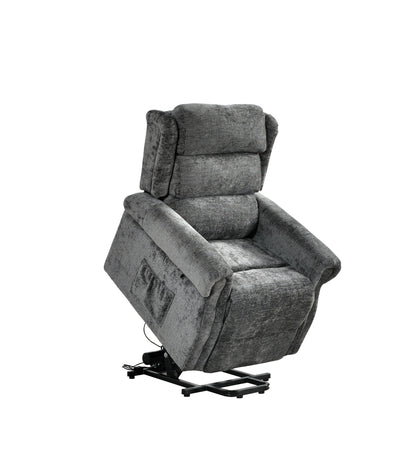 Kingsbury Light Grey Fabric Rise & Recline Mobility Chair