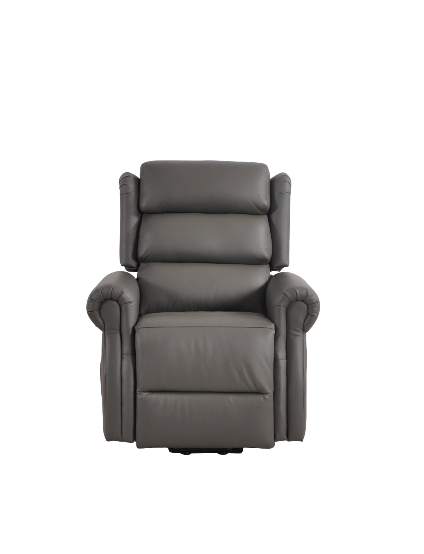 Kingsbury Genuine Leather Grey Rise & Recline Mobility Chair