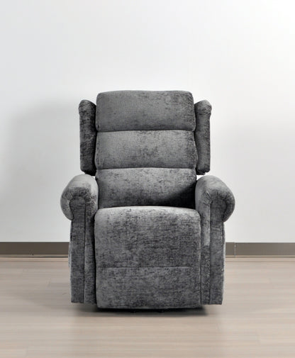 Kingsbury Light Grey Fabric Rise & Recline Mobility Chair
