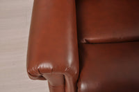 Hunson Genuine Leather Tan Rise & Recline Mobility Chair - Furniture Instore