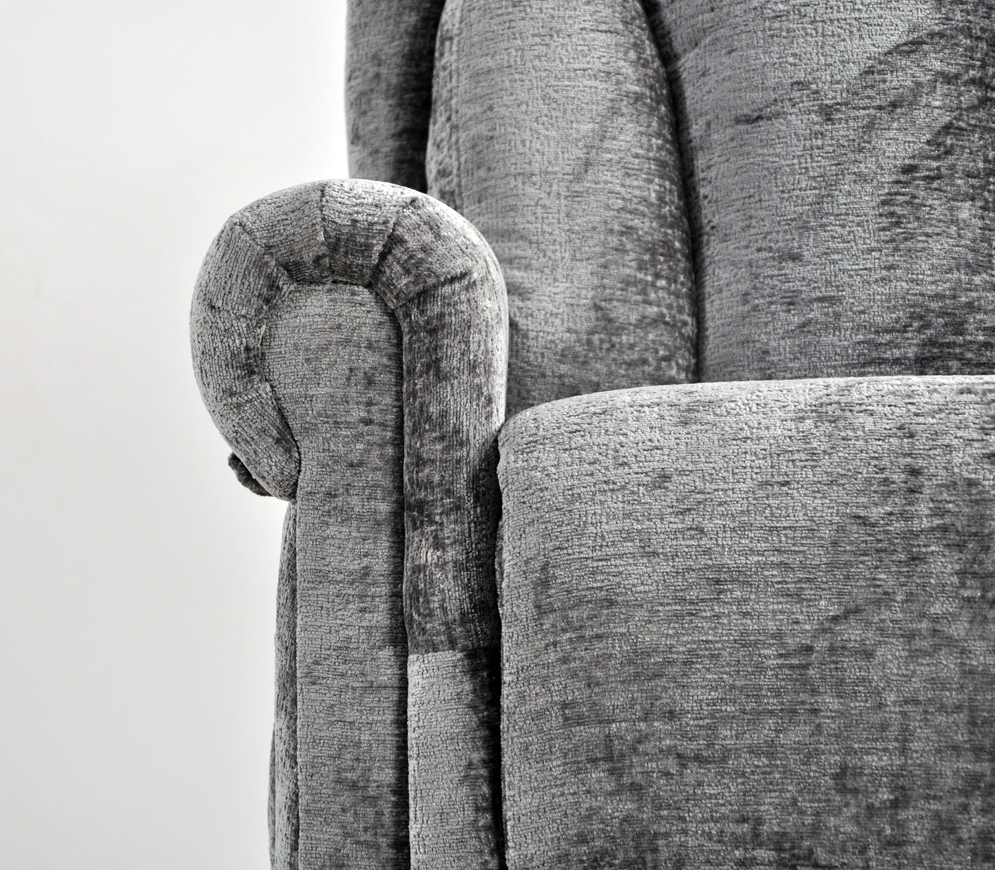 Hunson Grey Fabric Rise & Recline Mobility Chair