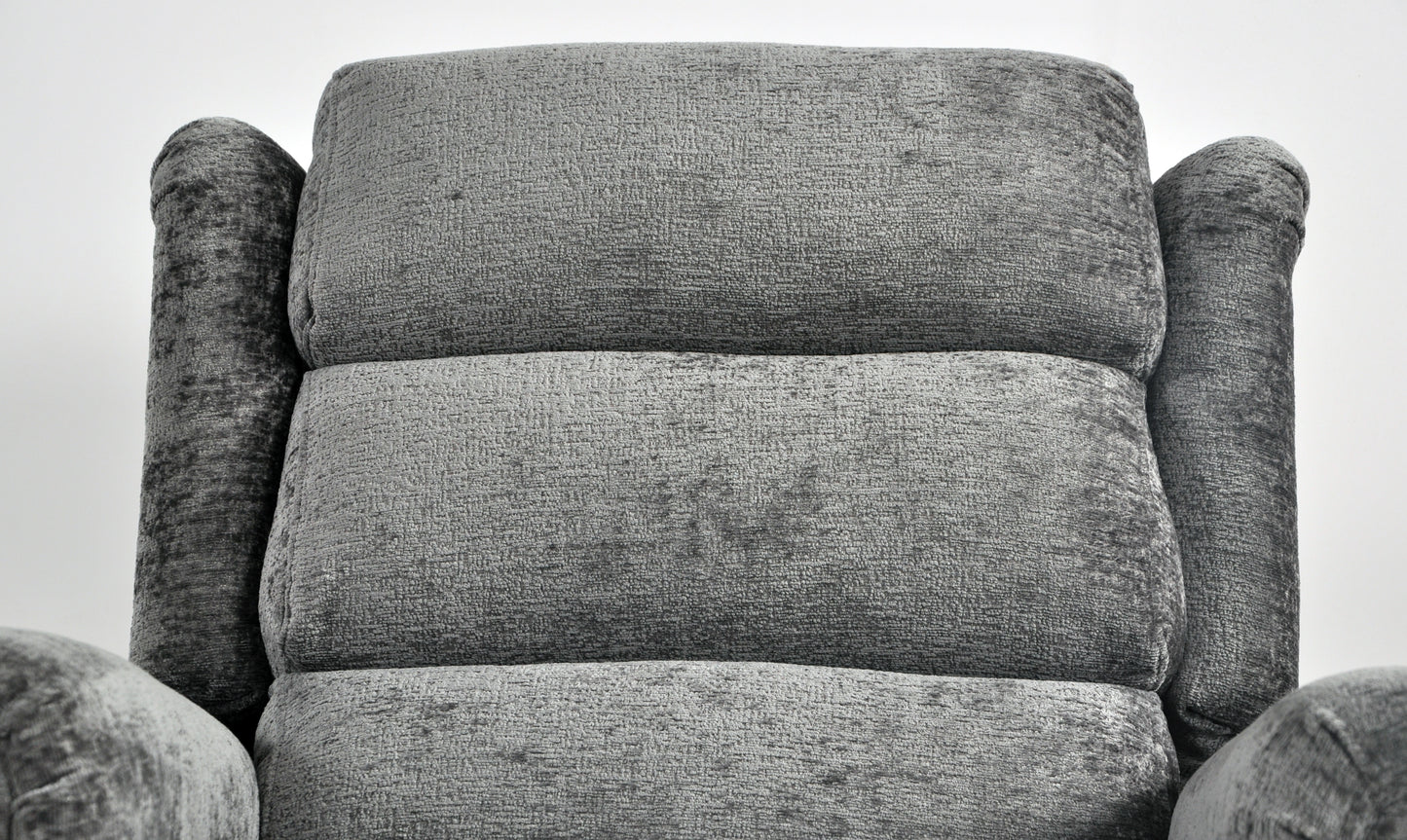 Kingsbury Light Grey Fabric Rise & Recline Mobility Chair