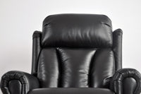 Hunson Genuine Leather Black Rise & Recline Mobility Chair - Furniture Instore