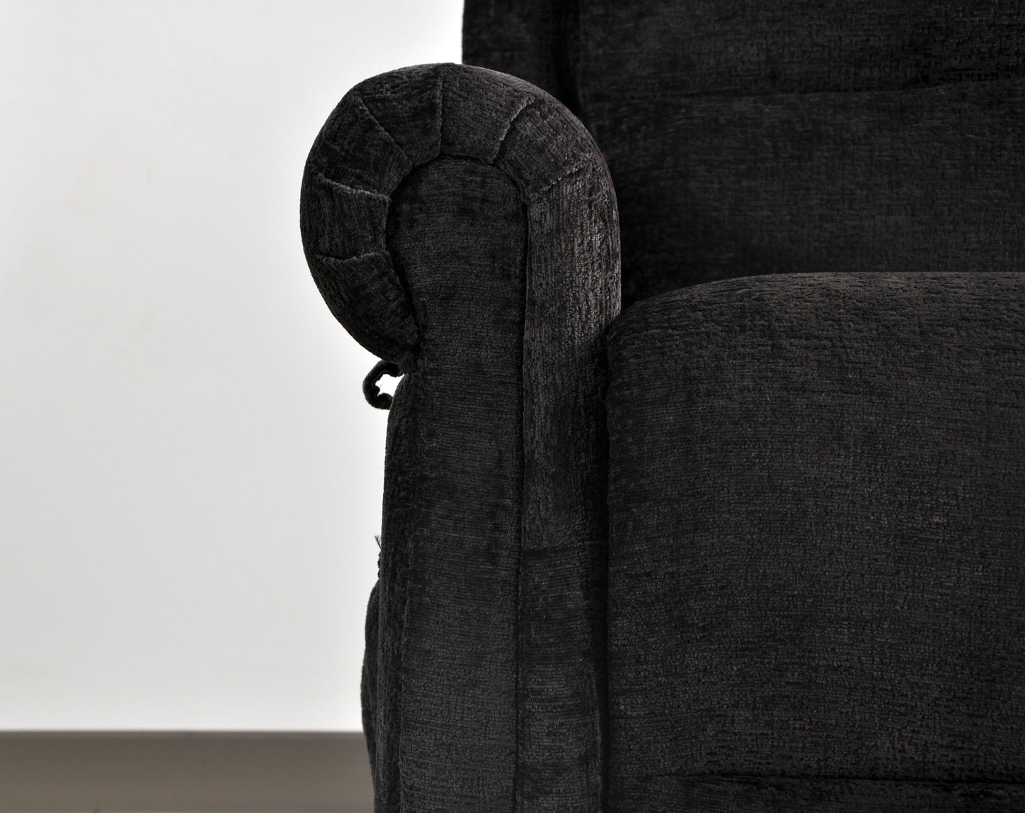 Kingsbury Black Fabric Rise & Recline Mobility Chair