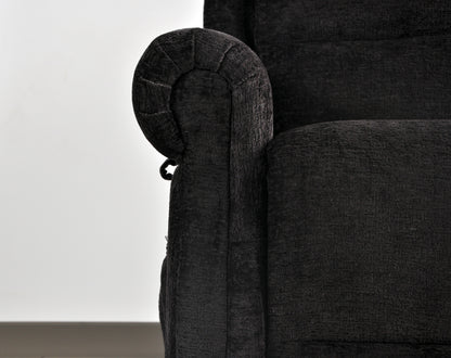 Kingsbury Black Fabric Rise & Recline Mobility Chair
