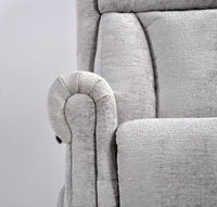 Hunson Light Grey Fabric Rise & Recline Mobility Chair - Furniture Instore