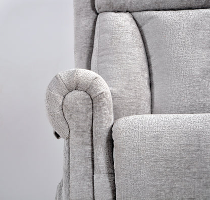 Hunson Light Grey Fabric Rise & Recline Mobility Chair