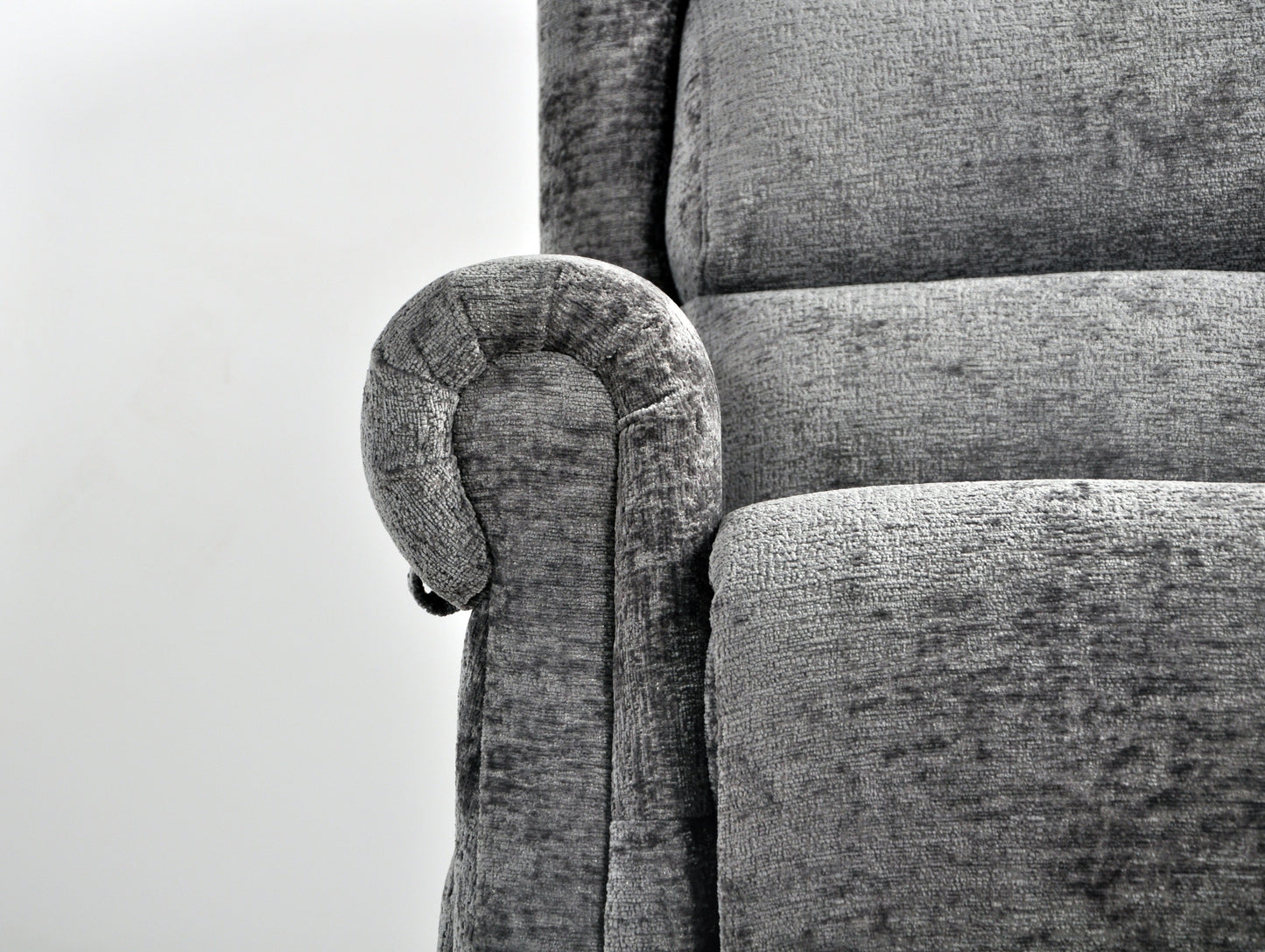 Kingsbury Light Grey Fabric Rise & Recline Mobility Chair