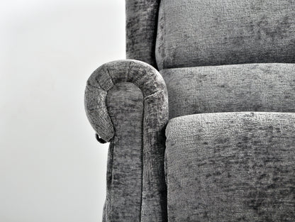 Kingsbury Light Grey Fabric Rise & Recline Mobility Chair