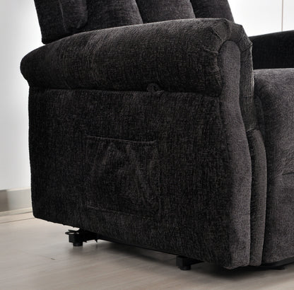 Hunson Black Fabric Rise & Recline Mobility Chair
