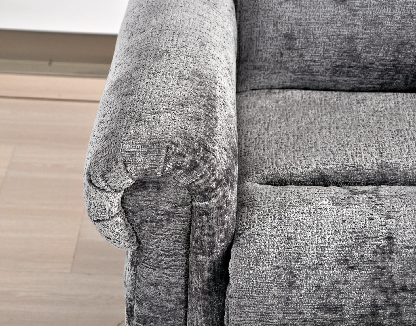 Kingsbury Light Grey Fabric Rise & Recline Mobility Chair