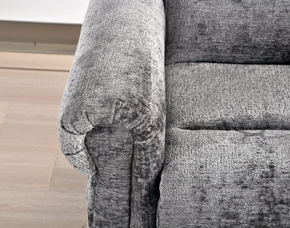 Kingsbury Light Grey Fabric Rise & Recline Mobility Chair