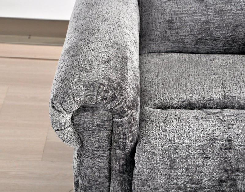 Kingsbury Light Grey Fabric Rise & Recline Mobility Chair - Furniture Instore