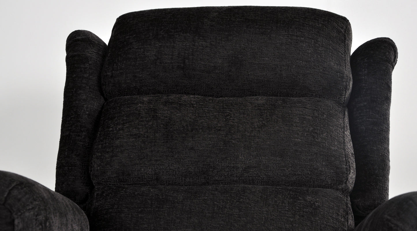 Kingsbury Black Fabric Rise & Recline Mobility Chair