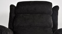 Kingsbury Black Fabric Rise & Recline Mobility Chair - Furniture Instore