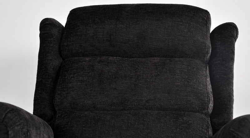 Kingsbury Black Fabric Rise & Recline Mobility Chair - Furniture Instore