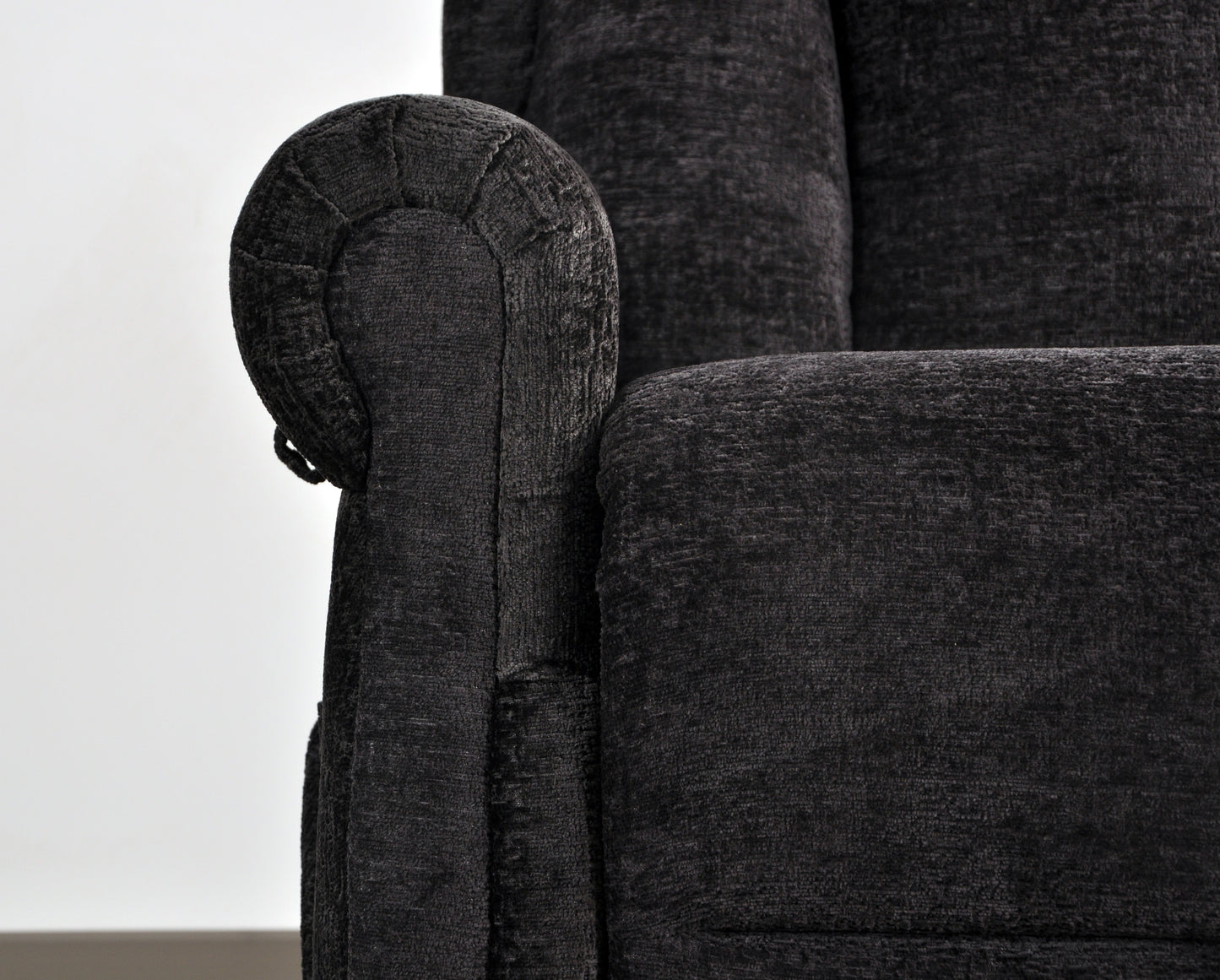Hunson Black Fabric Rise & Recline Mobility Chair