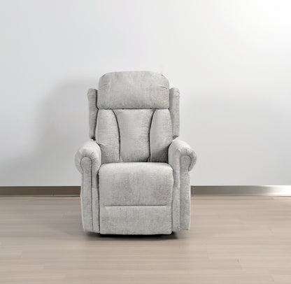 Hunson Light Grey Fabric Rise & Recline Mobility Chair