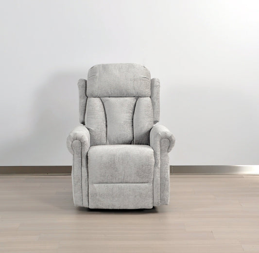 Hunson Light Grey Fabric Rise & Recline Mobility Chair - Furniture Instore