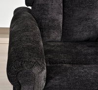 Hunson Black Fabric Rise & Recline Mobility Chair - Furniture Instore