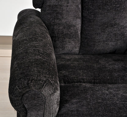 Hunson Black Fabric Rise & Recline Mobility Chair