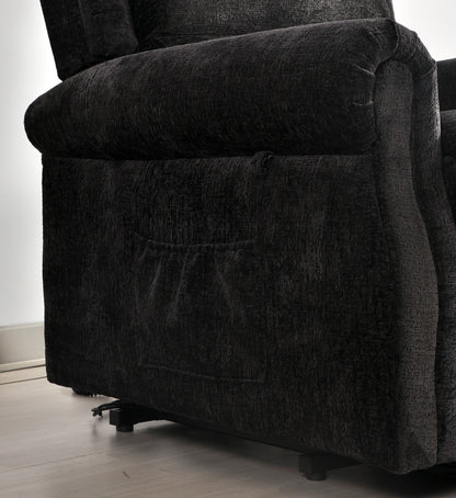 Kingsbury Black Fabric Rise & Recline Mobility Chair