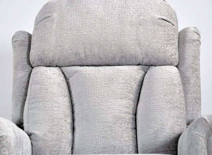 Hunson Light Grey Fabric Rise & Recline Mobility Chair