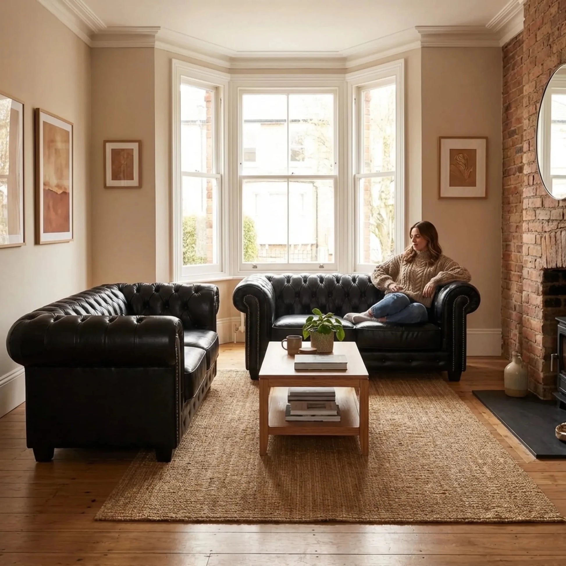 black-leather-chesterfield-antique-2-2-seater-sofa-set
