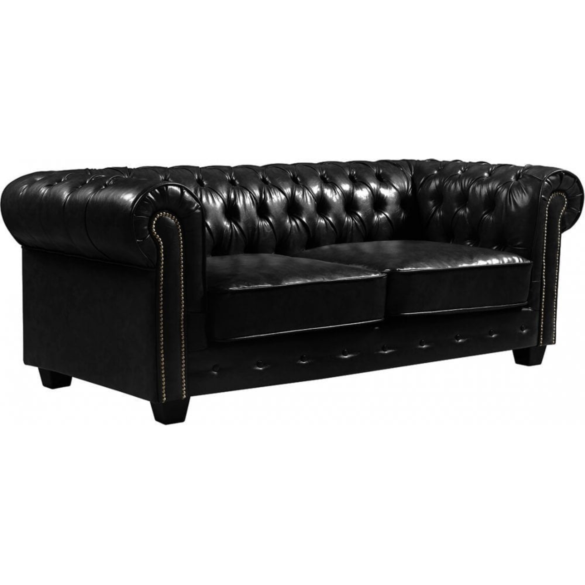 Leather Antique 3 Seater Sofa