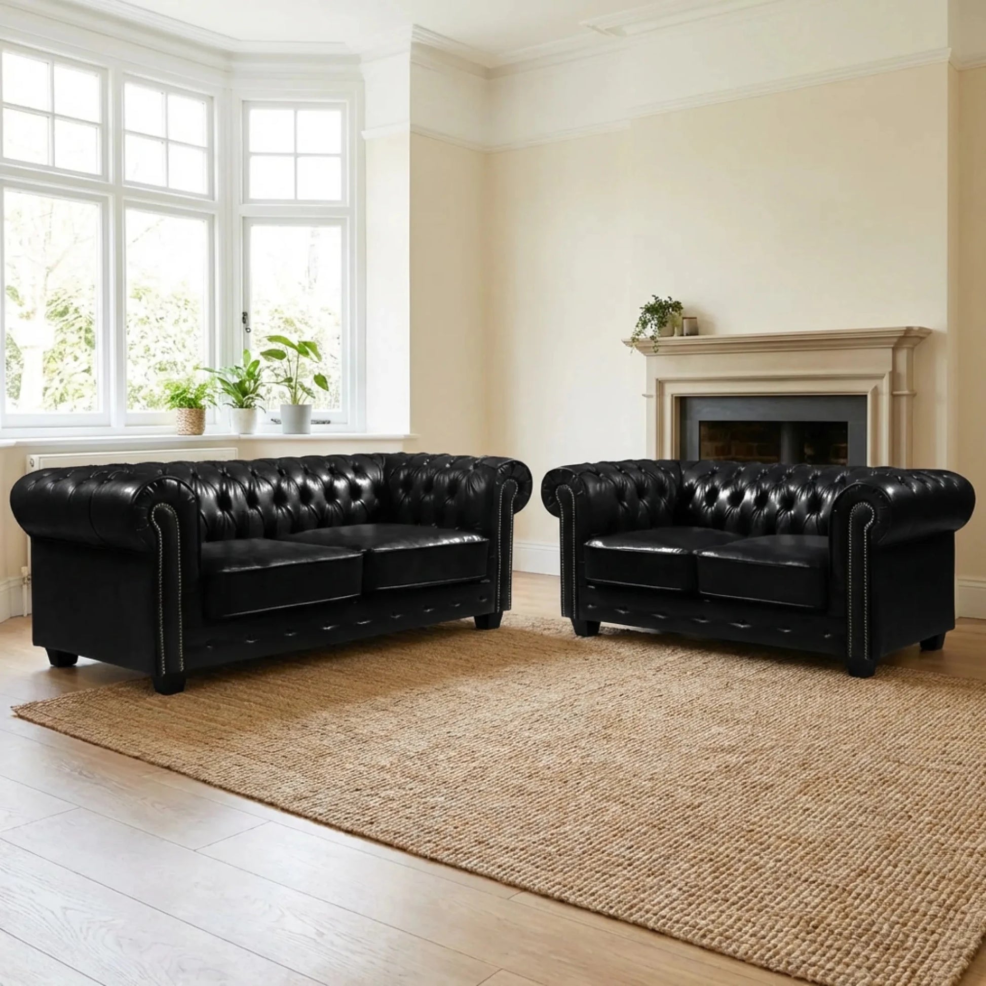 classic-black-antique-leather-chesterfield-sofa-set
