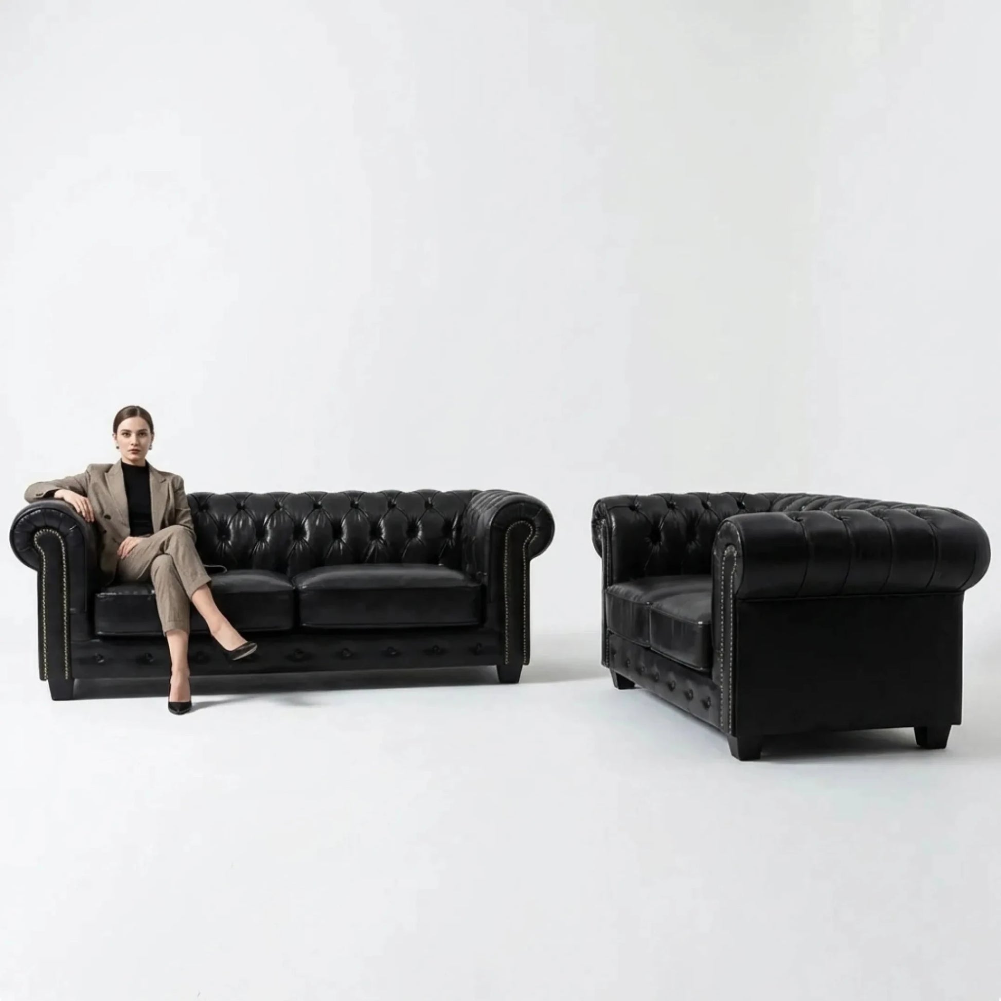 chesterfield-black-leather-antique-3-2-seater-sofa-set