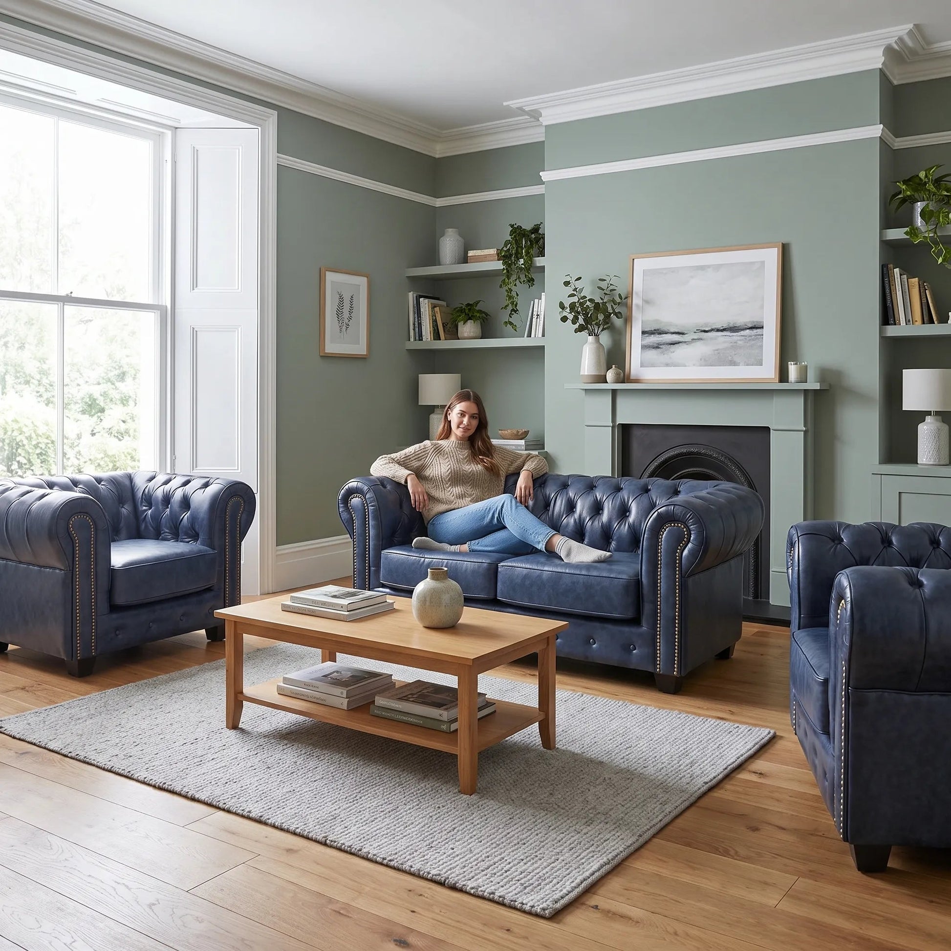 chesterfield-blue-leather-buttoned-2-1-1-seater-sofa-set