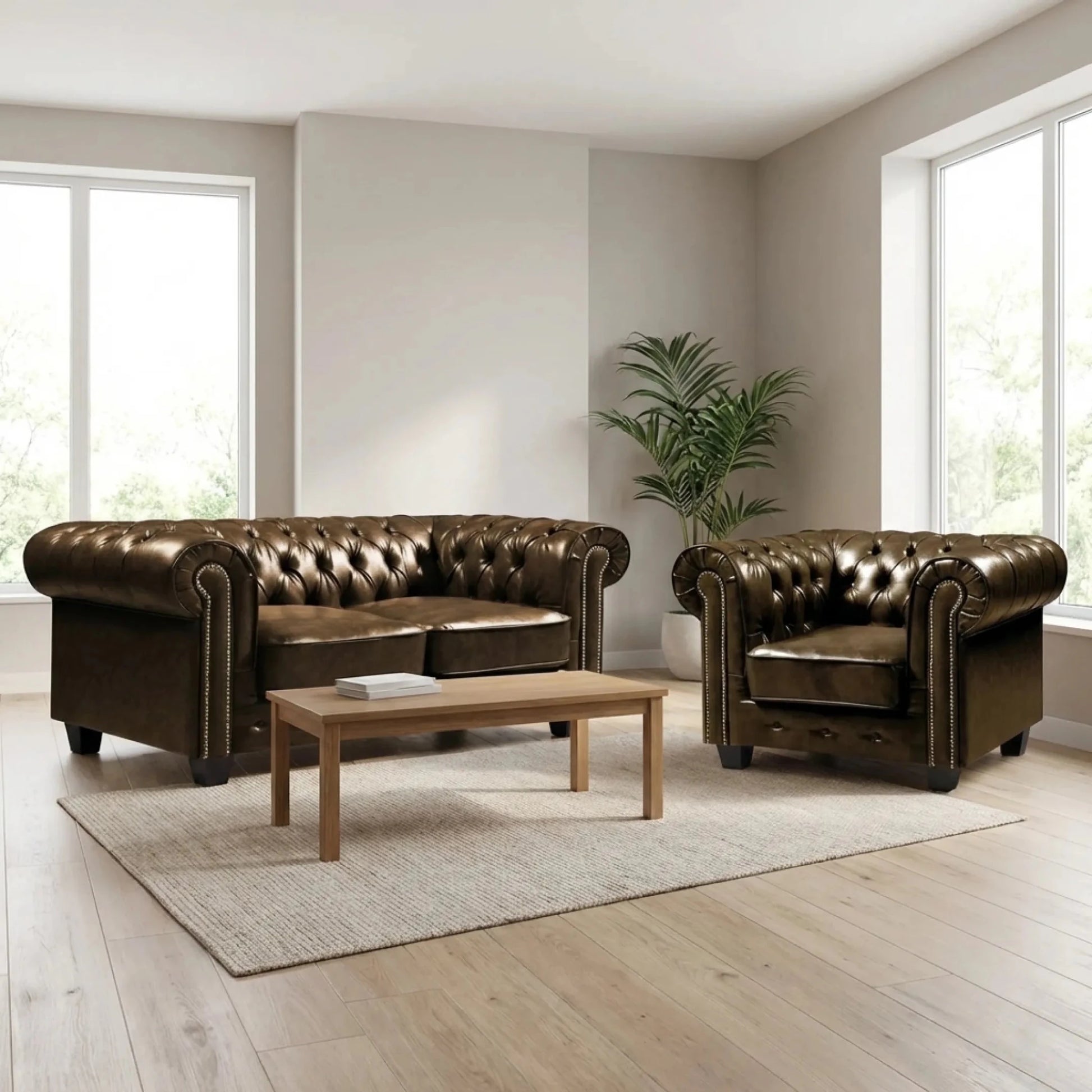classic-brown-antique-leather-chesterfield-sofa-and-armchair-set