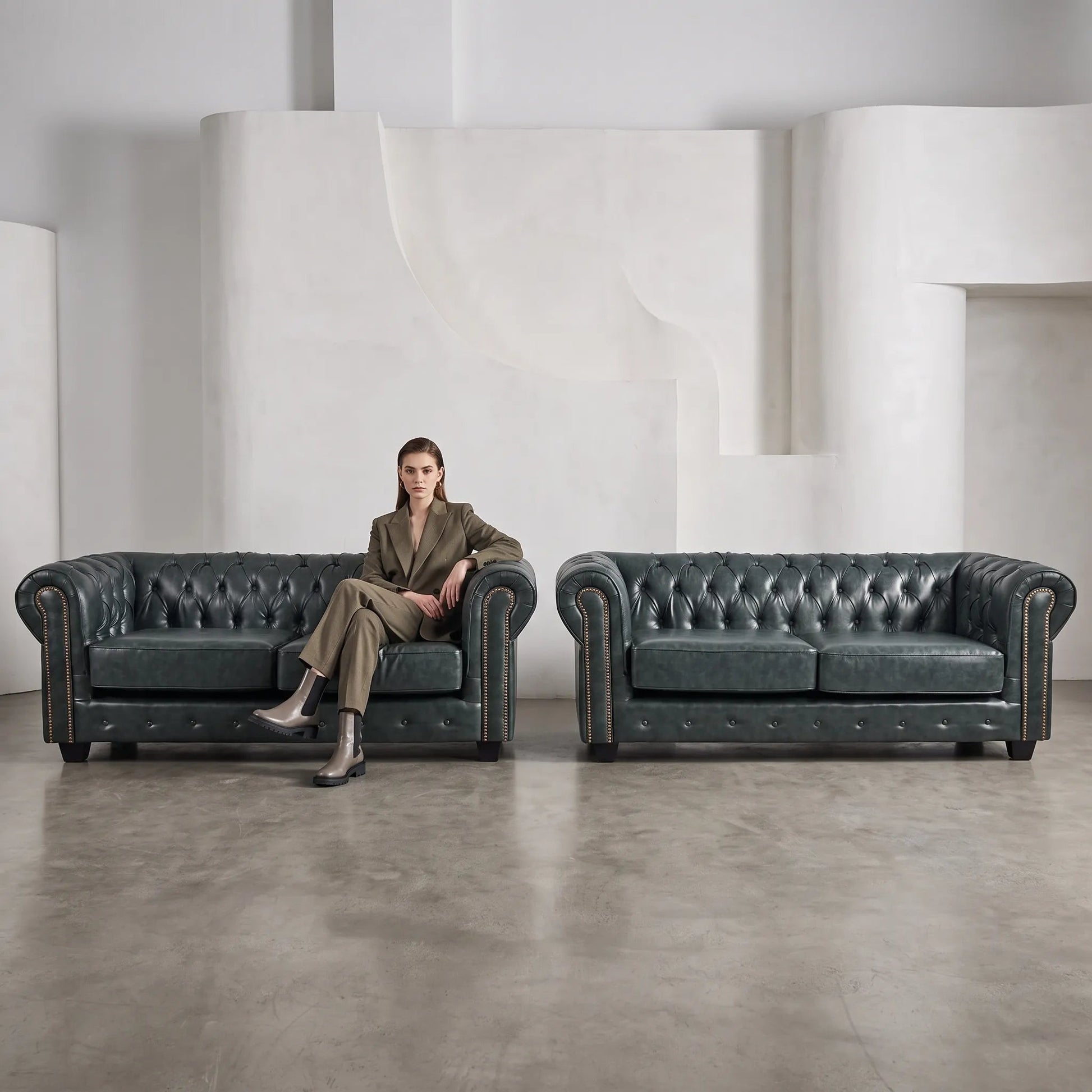 chesterfield-green-leather-antique-3-3-seater-sofa-set