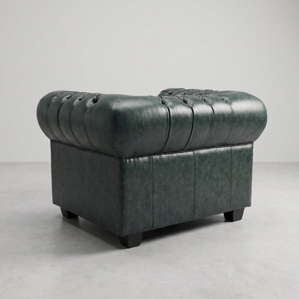 buttoned-green-leather-chesterfield-armchair