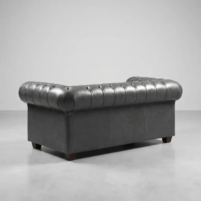 chesterfield-grey-leather-antique-3-2-seater-sofa-set-2-seater-sofa-view-2