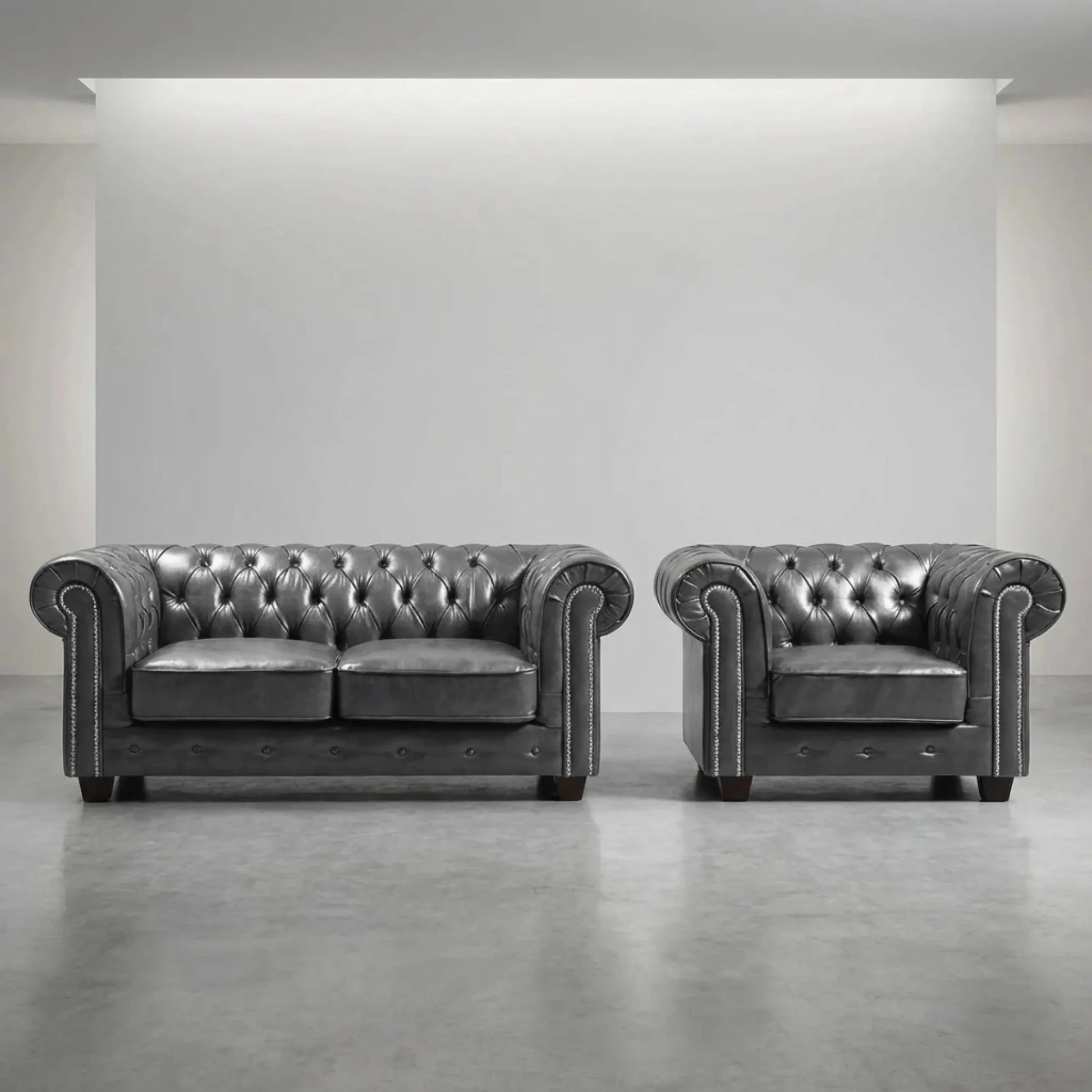 classic-grey-antique-leather-chesterfield-sofa-and-armchair-set
