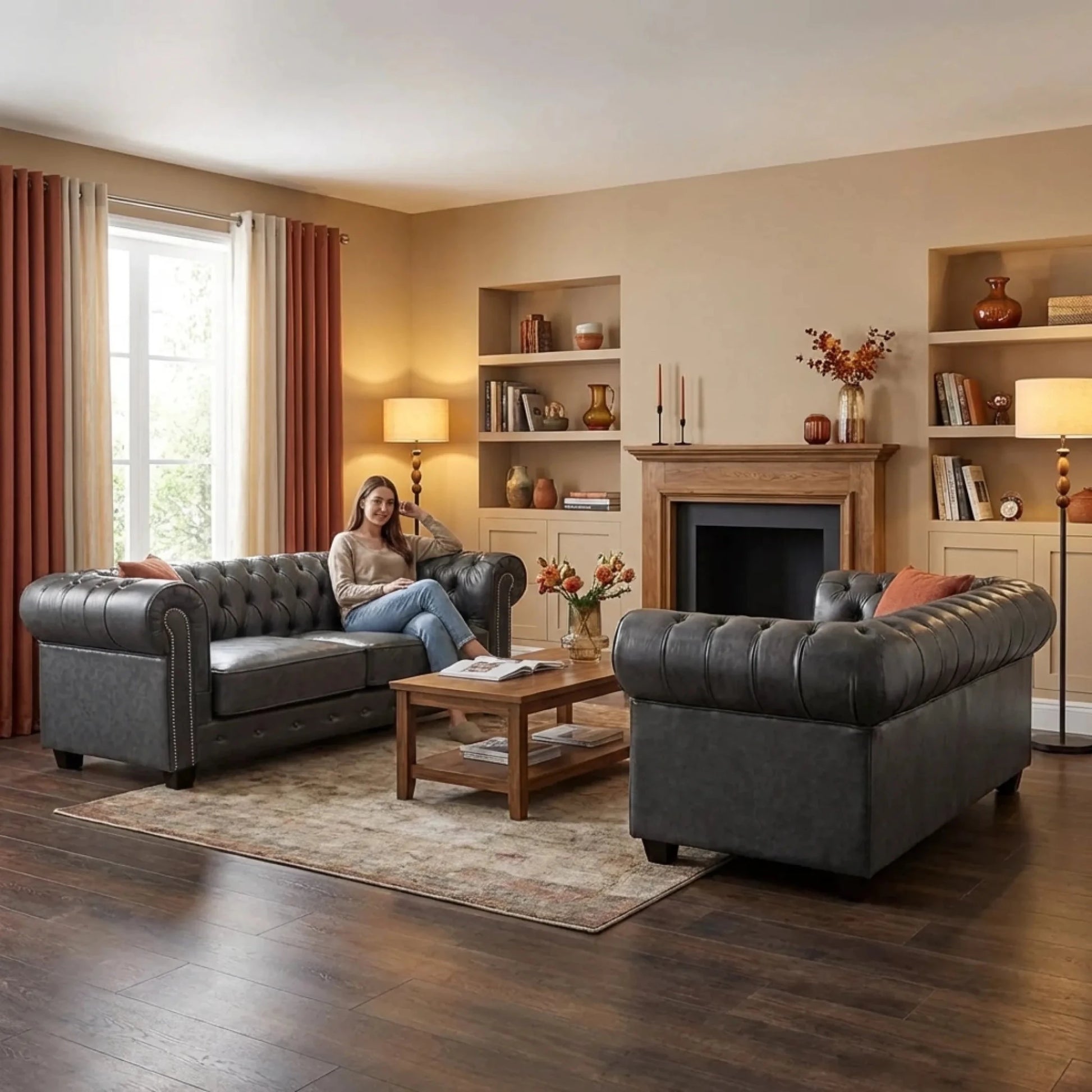grey-leather-chesterfield-antique-3-3-seater-sofa-set