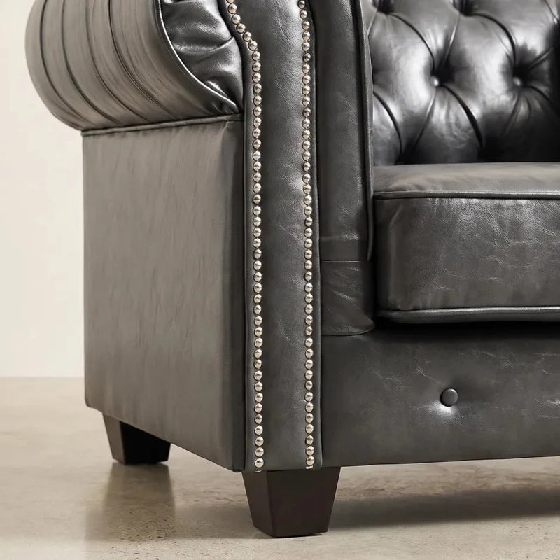 chesterfield-grey-leather-antique-2-1-seater-sofa-set-armchair-view-1