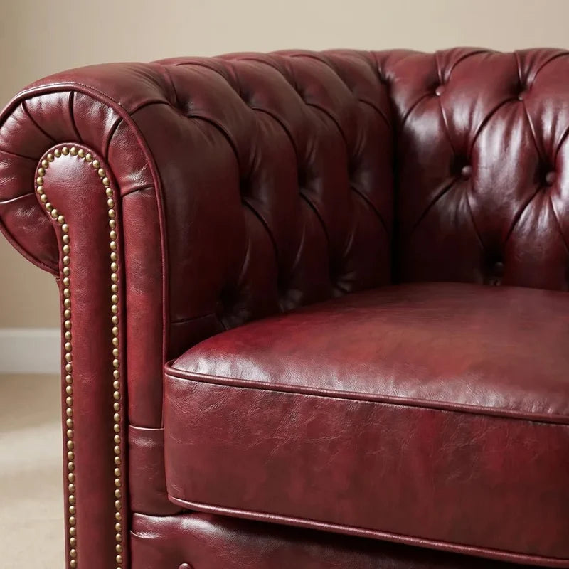 chesterfield-red-leather-antique-3-2-seater-sofa-set-2-seater-sofa-view-1